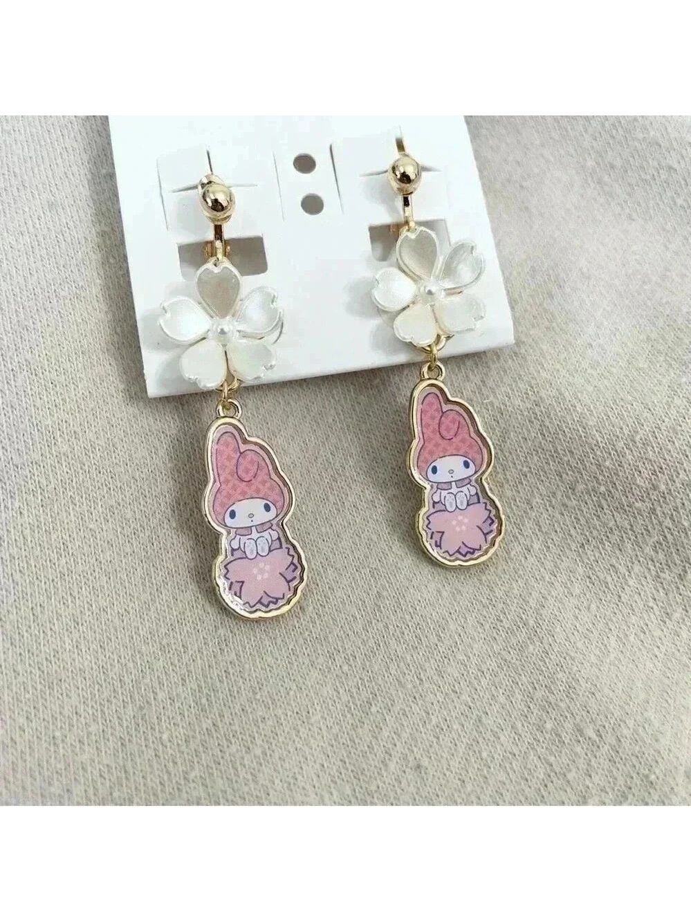 My Melody Sanrio Earrings Enamel My Melody Earrings Japan Limited